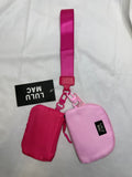Lulu Mac Double Pouch Wristlet- Solid
