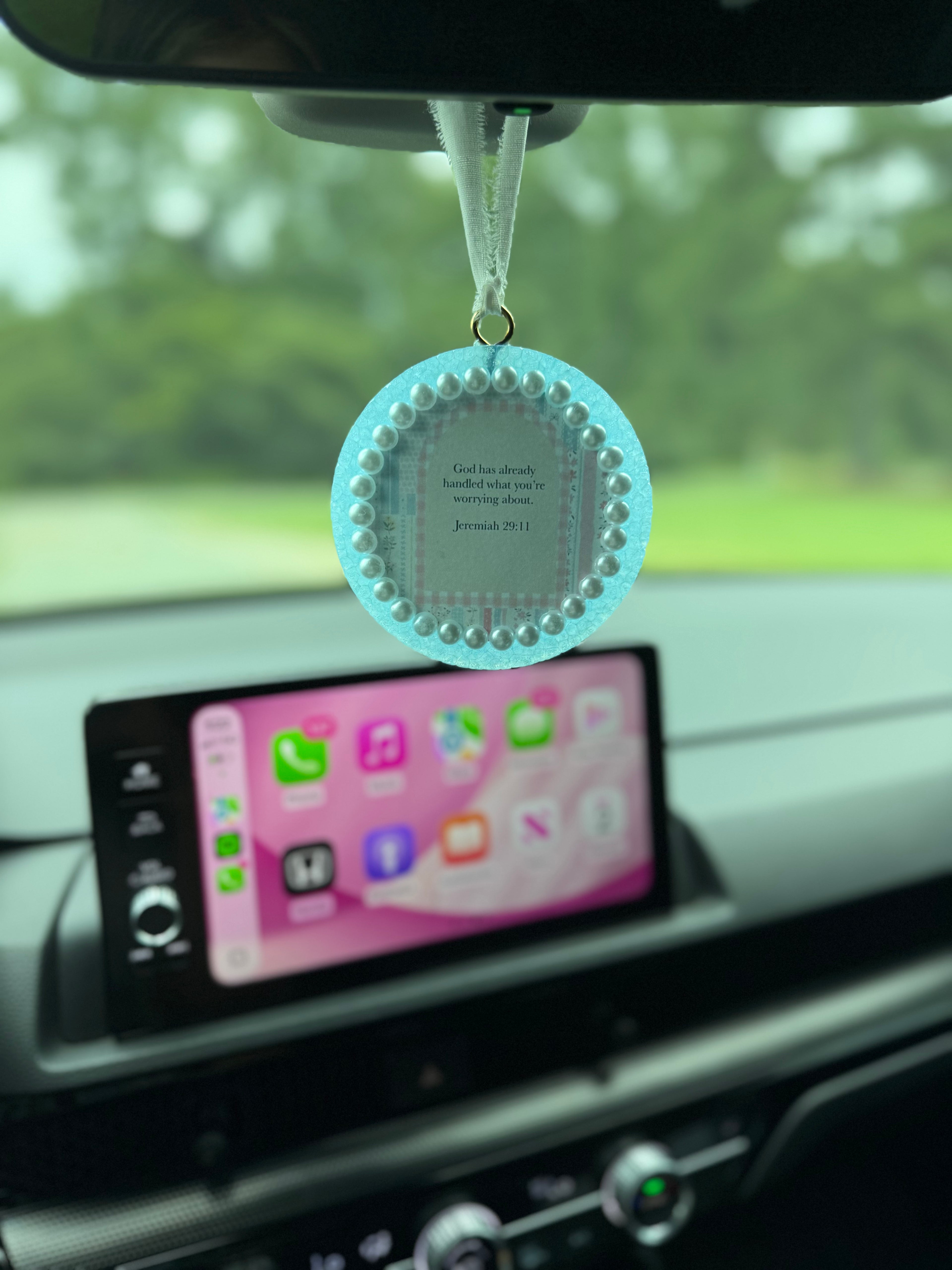 Jeremiah 29:11 Car Fresie- Blue