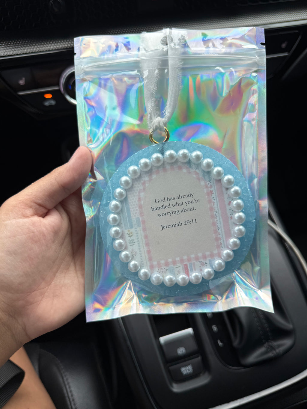 Jeremiah 29:11 Car Fresie- Blue