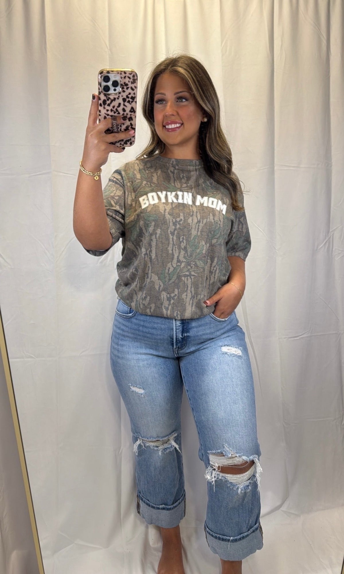 BOYKIN MOM Mossy Oak Tee