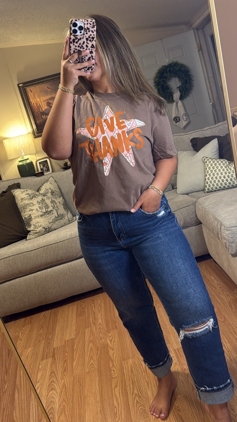 Give Thanks Comfort Colors Tee